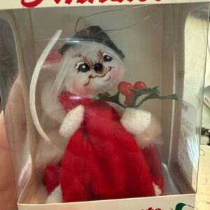 Annalee Vintage Christmas Mouse Ornament